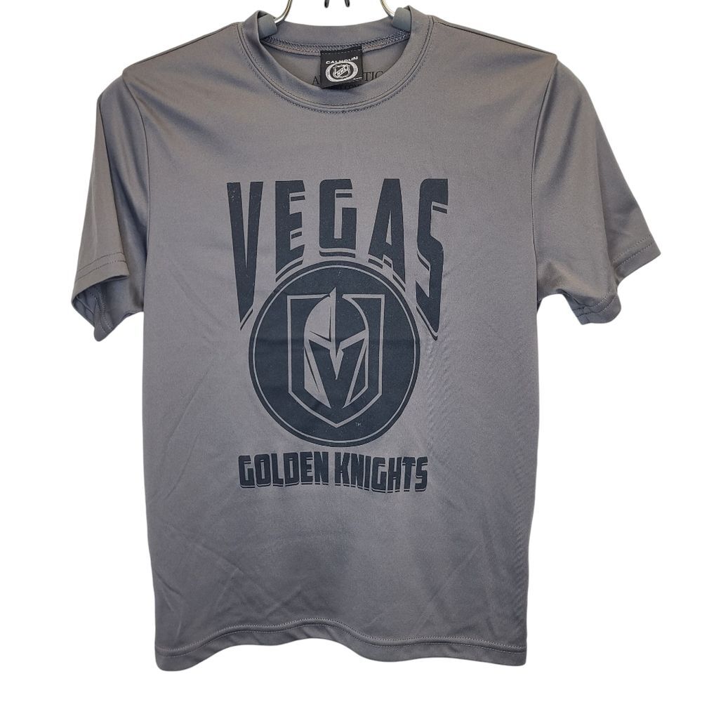 Calhoun NHL Boys Vegas Golden Knights Grey Graphic Short Sleeve T-shirt Youth M